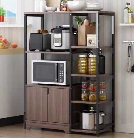 Étagère de Cuisine Multifonction avec Rangement pour Micro-ondes et Appareils Électroménagers